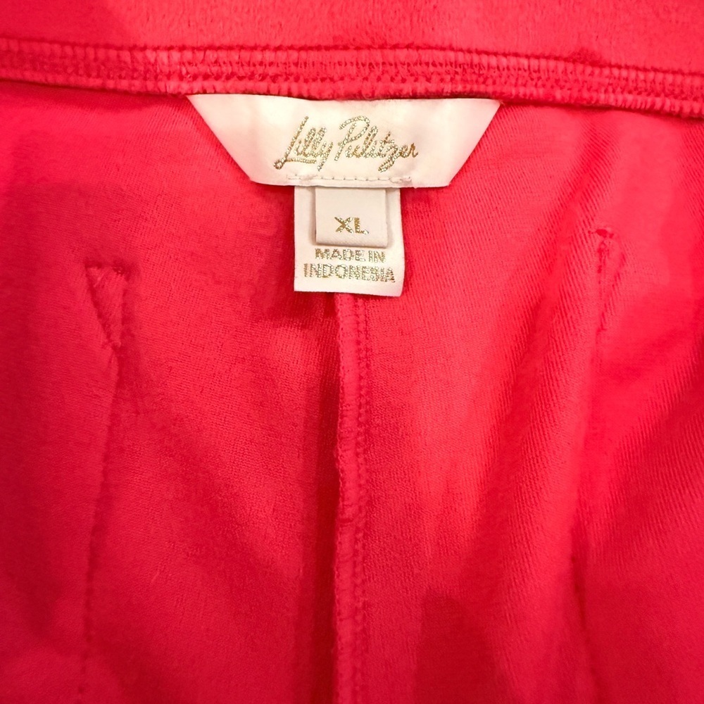 Lilly Pulitzer Mallie Pink Velour Jogger - Picture 6 of 7